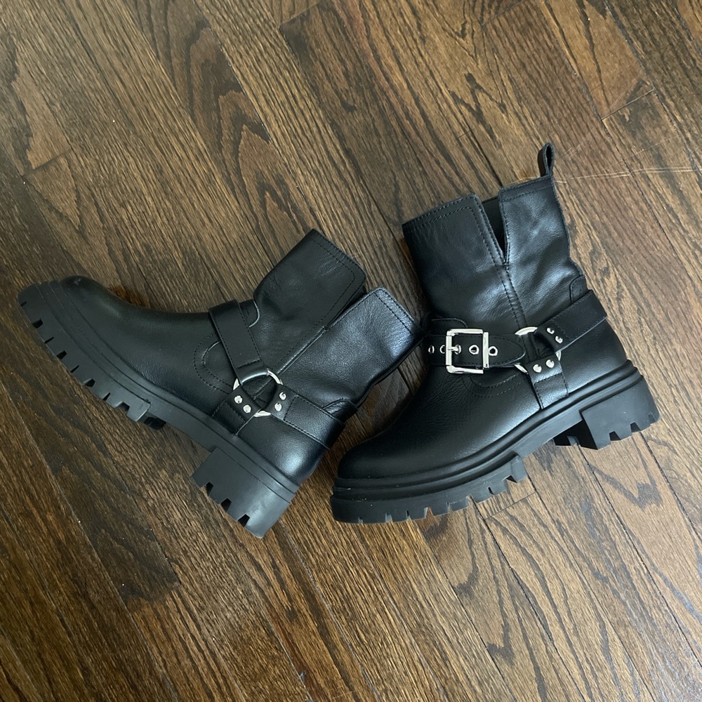 ALDO Harlly black motorcycle boots